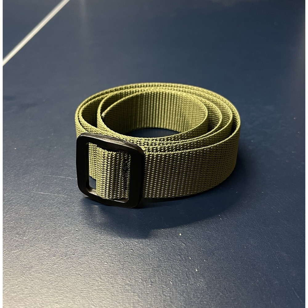 Bison Designs  Nylon Adjustable Belt Army Green Size Medium 43" Total Length